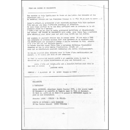 LIAISON LIBERTAIRE |Premier Numéro