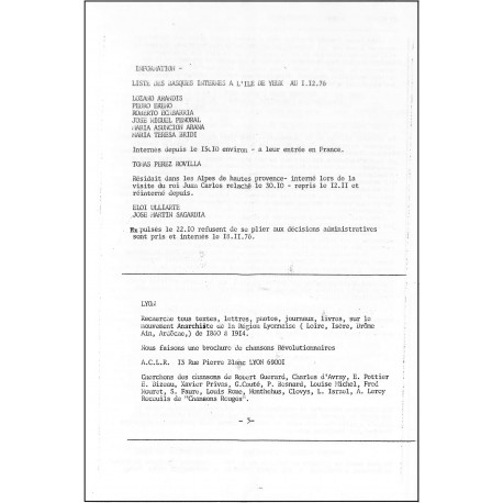 LIAISON LIBERTAIRE |Premier Numéro