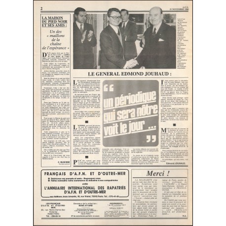 LES FRANÇAIS D'AFN ET D'OUTRE-MER |Premier Numéro