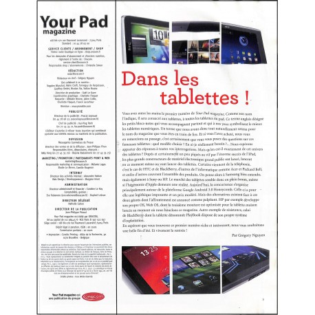 YOUR PAD MAGAZINE |Premier Numéro