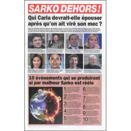 SARKO DEHORS ! |Premier Numéro