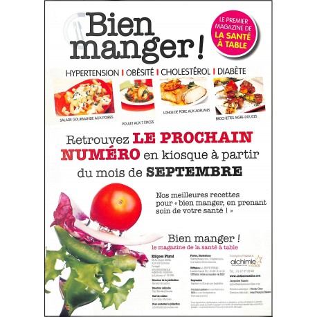 BIEN MANGER ! |Premier Numéro
