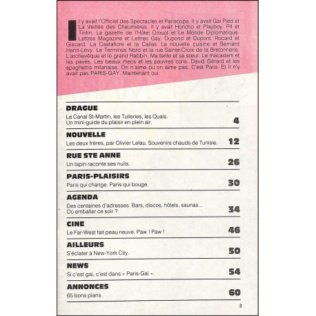 PARIS-GAY |Premier Numéro