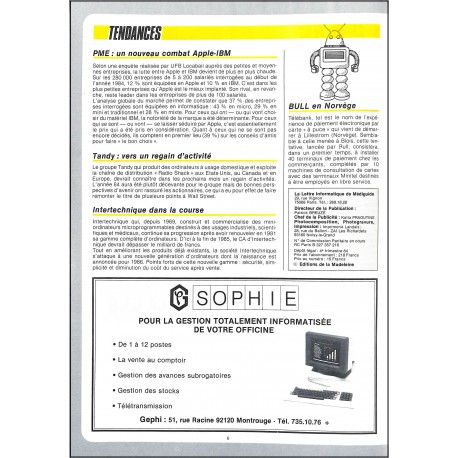 LA LETTRE INFORMATIQUE DE MÉDIGUIDE |Premier Numéro