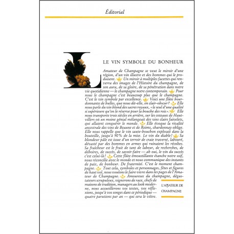 L'AMATEUR DE CHAMPAGNE |Premier Numéro