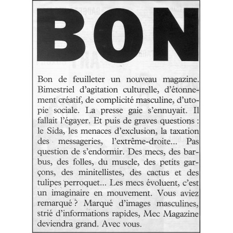 MEC MAGAZINE |Premier Numéro