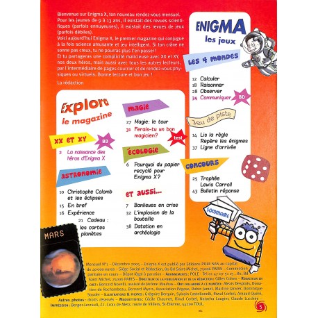 ENIGMA X |Premier Numéro