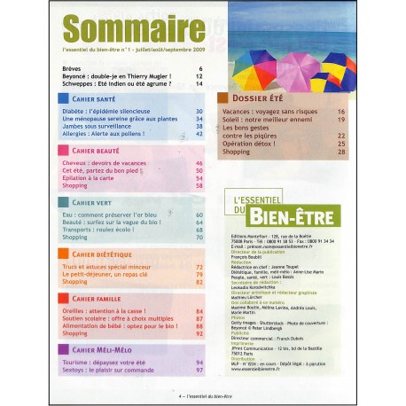 L'ESSENTIEL DU BIEN-ÊTRE |Premier Numéro