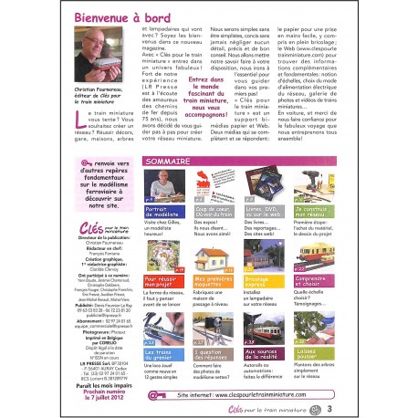 CLÉS POUR LE TRAIN MINIATURE |Premier Numéro