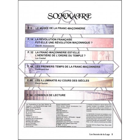 LES SECRETS DE LA LOGE |Premier Numéro