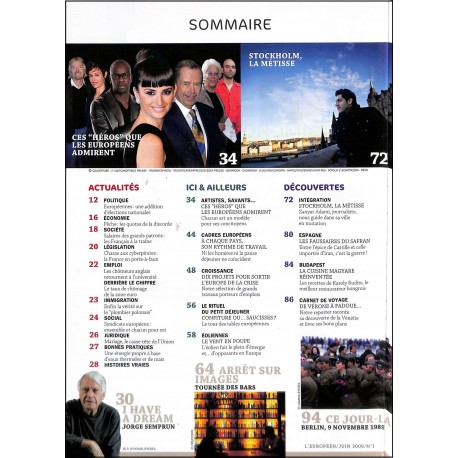 L'EUROPÉEN |Premier Numéro