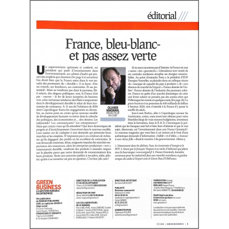 GREEN BUSINESS |Premier Numéro