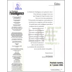 LE MONDE DE L'INTELLIGENCE |Premier Numéro 2