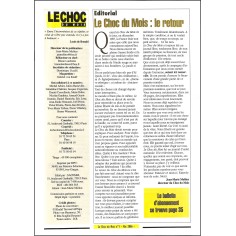 LE CHOC DU MOIS |Premier Numéro 2