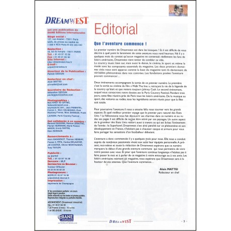 DREAMWEST |Premier Numéro