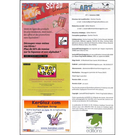 entre ARTistes magazine |Premier Numéro