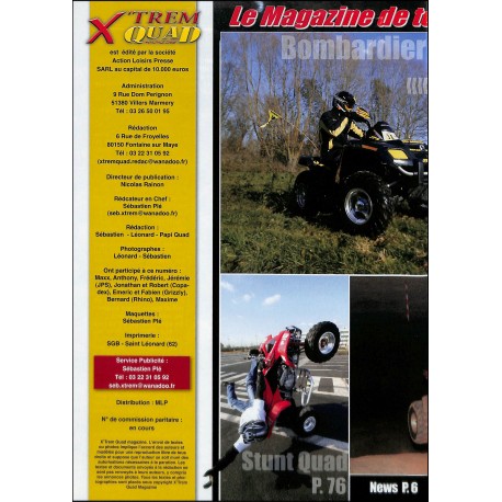 X-TREM QUAD magazine |Premier Numéro