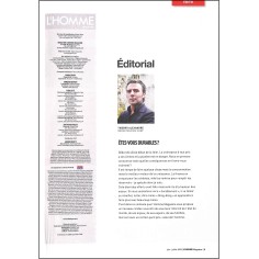 L'HOMME MAGAZINE |Premier Numéro 2