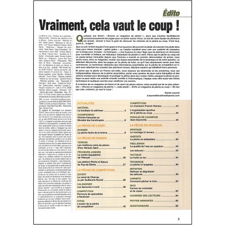 LA PÊCHE AU COUP |Premier Numéro