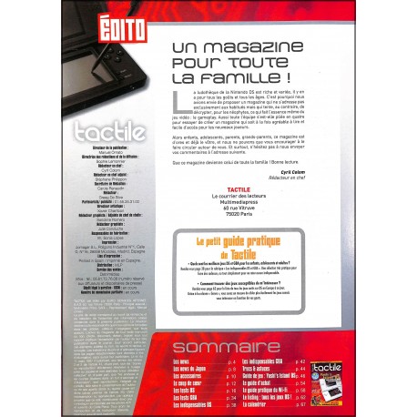 TACTILE |Premier Numéro
