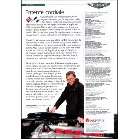 CLASSIC & SPORTS CAR |Premier Numéro