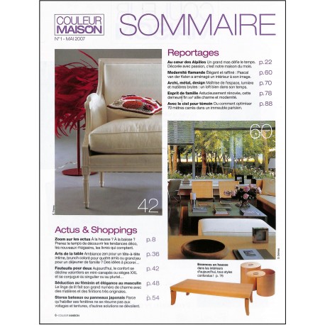 COULEUR MAISON |Premier Numéro