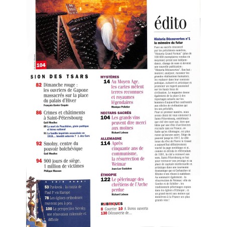 Historia Découvertes |Premier Numéro