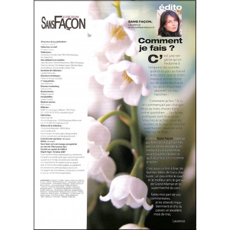 SANS FAÇON |Premier Numéro