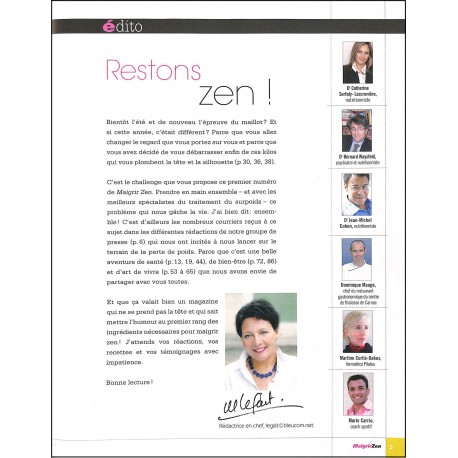 MAIGRIR ZEN |Premier Numéro