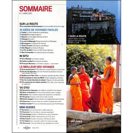 LONELY PLANET MAGAZINE |Premier Numéro
