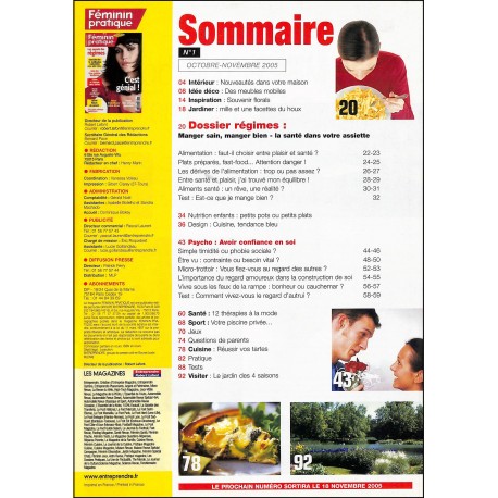 Féminin pratique |Premier Numéro