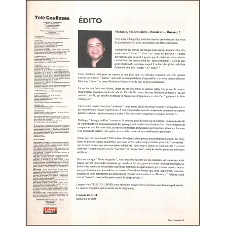 TÉLÉ COULISSES |Premier Numéro