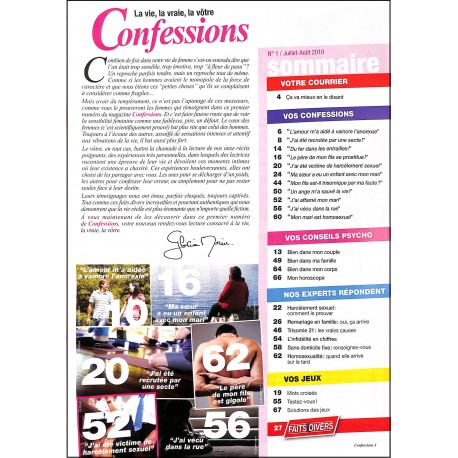 Confessions |Premier Numéro