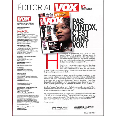 VOX |Premier Numéro