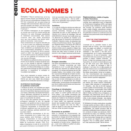 LE GUIDE PRATIQUE DE LA MAISON POSITIVE |Premier Numéro