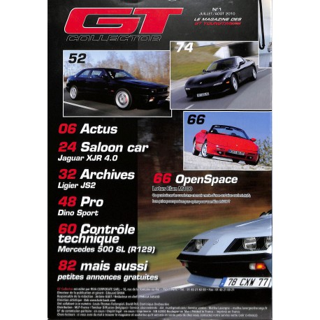 GT COLLECTOR |Premier Numéro