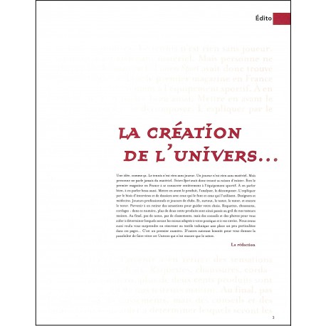 UNIVERS SPORT TENNIS |Premier Numéro