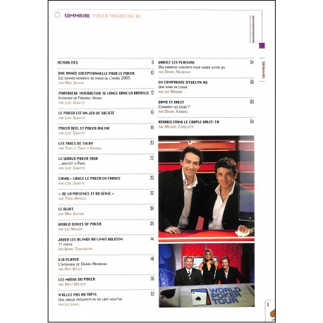 POKER MAGAZINE |Premier Numéro