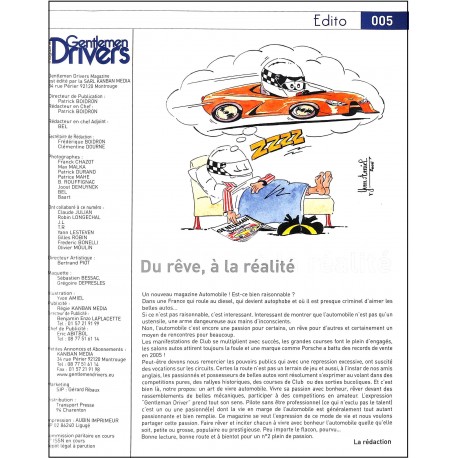 GENTLEMEN DRIVERS MAGAZINE |Premier Numéro