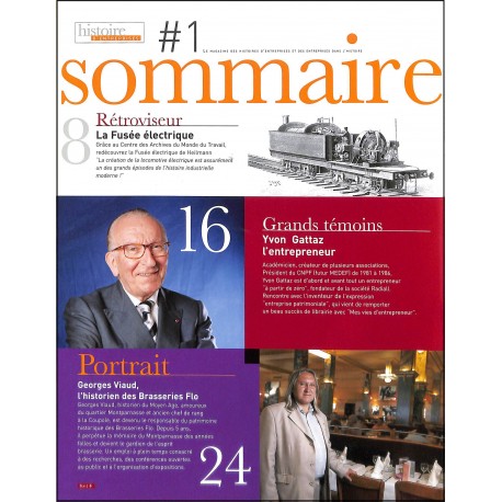 HISTOIRE D'ENTREPRISES |Premier Numéro