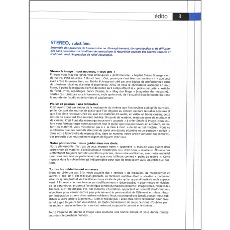 STEREO & IMAGE |Premier Numéro