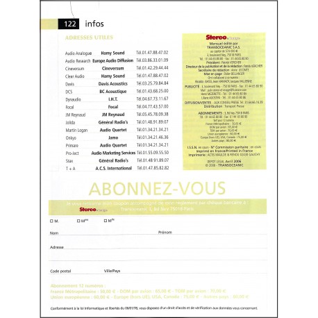 STEREO & IMAGE |Premier Numéro