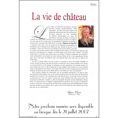 CHÂTEAUX & PROPRIÉTÉS |Premier Numéro