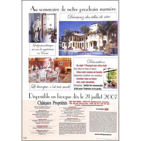 CHÂTEAUX & PROPRIÉTÉS |Premier Numéro