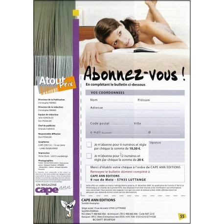 ATOUT PRIX MAGAZINE |Premier Numéro