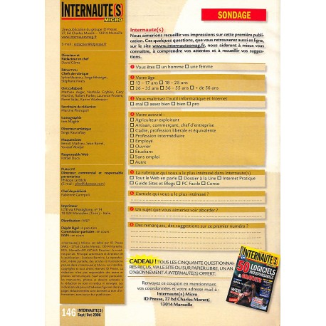 INTERNAUTE(S) MICRO |Premier Numéro