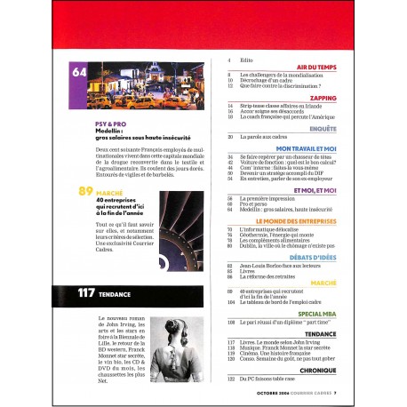 COURRIER CADRES |Premier Numéro