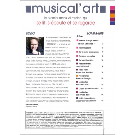 MUSICAL'ART |Premier Numéro