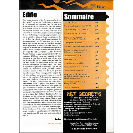 NET SECRET'S |Premier Numéro