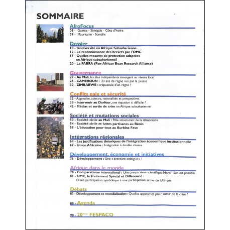 AFRIQUE ENJEUX |Premier Numéro